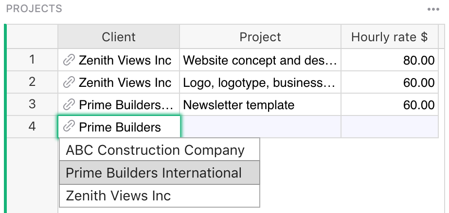 Select dropdown values