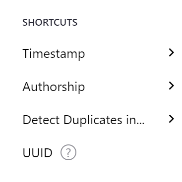 Add shortcut column